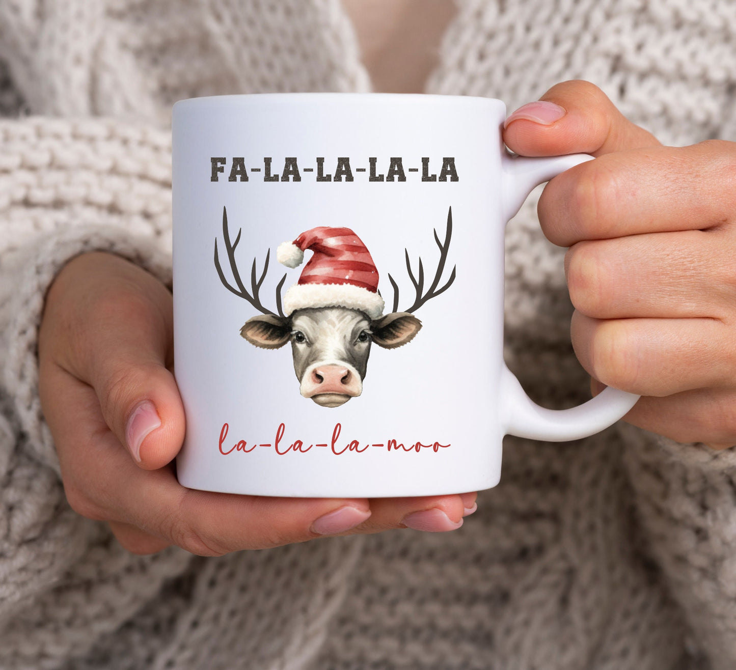 Christmas in the Barn Mug Set, Coffee Mugs, 11oz Mug, Country Christmas, Vintage Themed Holiday, Gift for Her or Him, Gift Farmer, Tea cup
